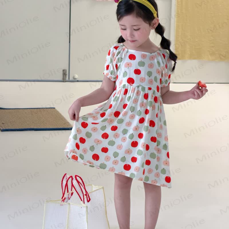 Toddler Girl Full Print Short Sleeve Dress - image 32