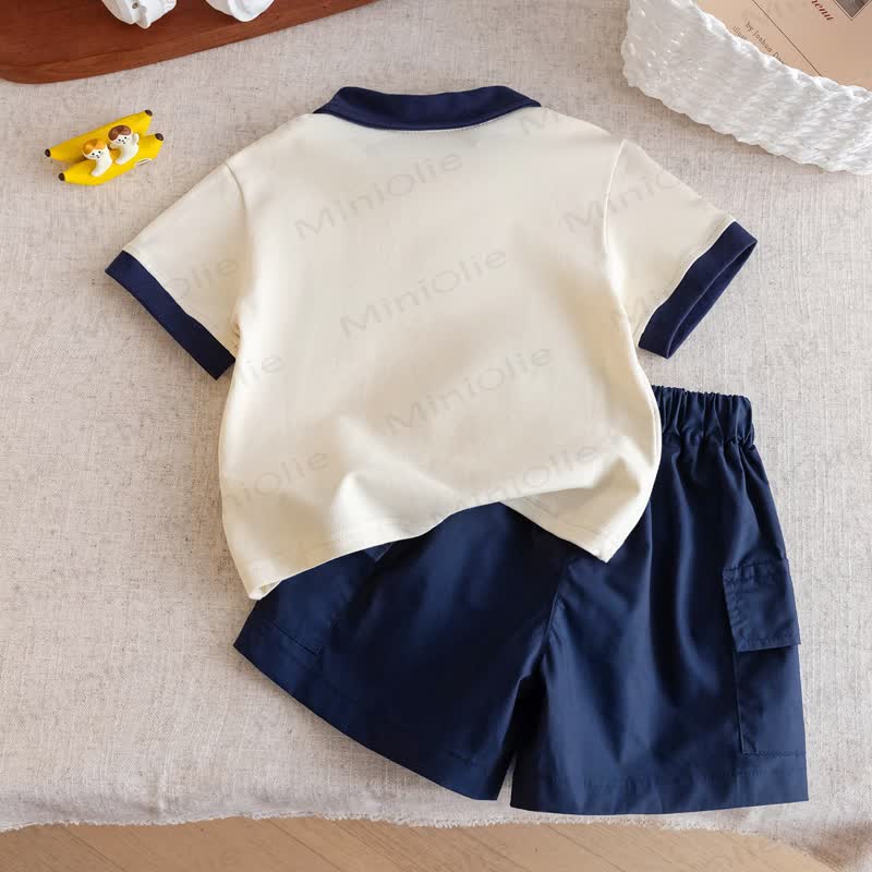 Toddler Polo Shirt or Tank Top with Shorts 2 Piece Set - image 3