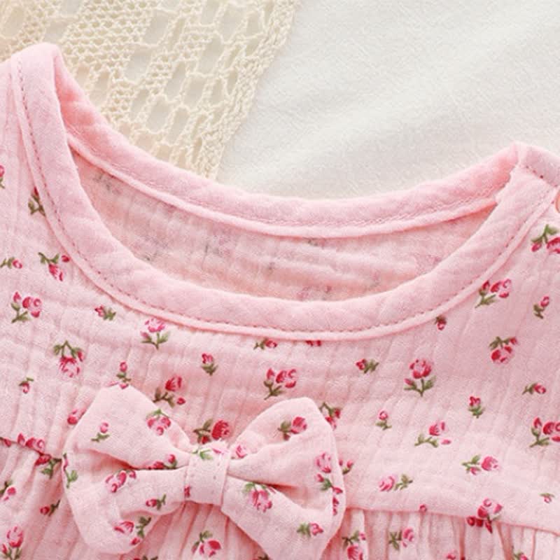 Toddler Girl Floral Print Tee and Shorts Pajamas 2-piece Set - image 5