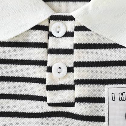 Toddler Girl Animal/Slogan Striped Polo Dress - image 10