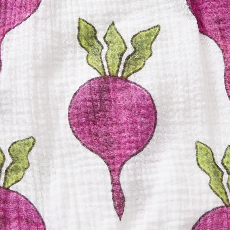 Baby Beet Print Romper with Hat - image 6
