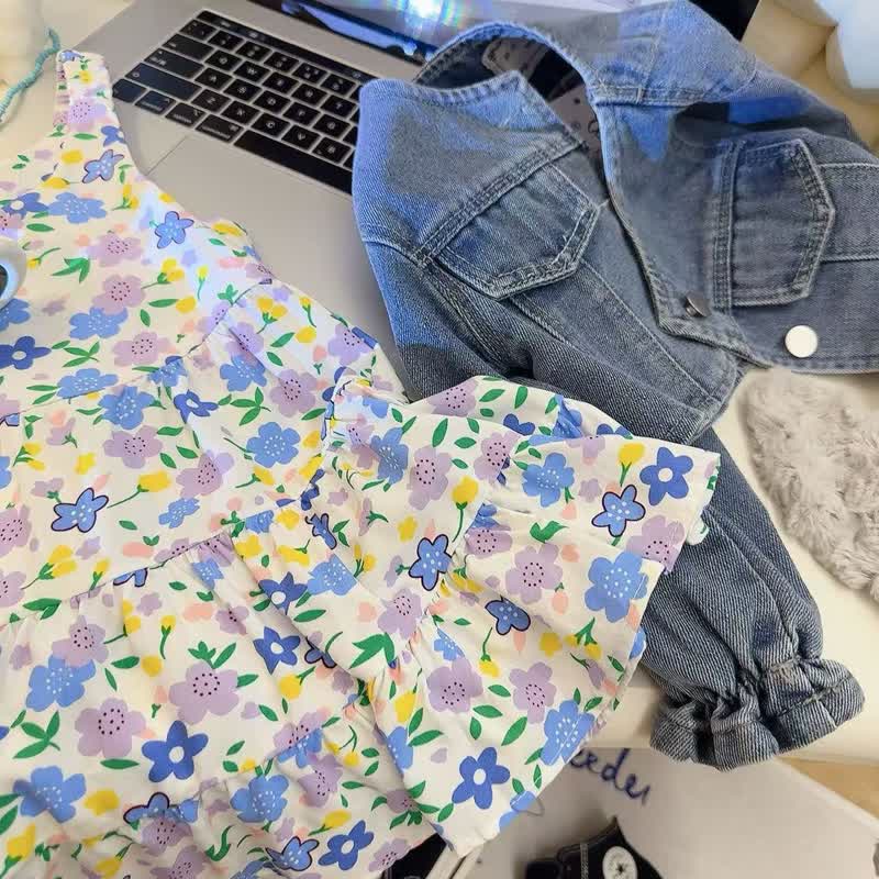 Toddler Girl Floral Sleeveless Summer Dress - image 13