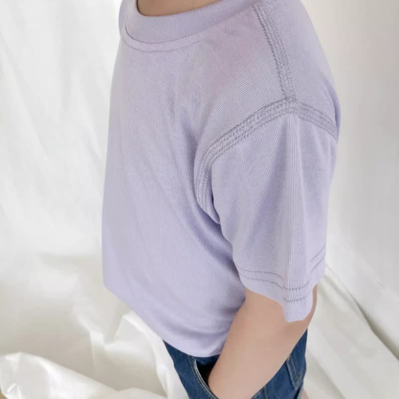 Toddler Solid Color Crew Neck Casual T-Shirt - image 13
