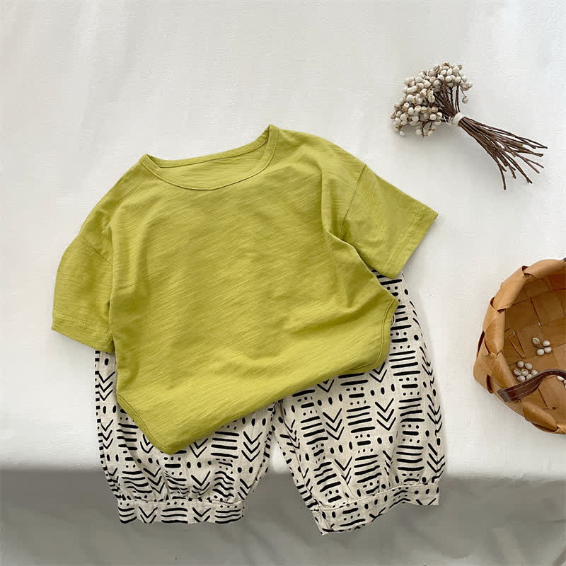 Toddler Solid Color Boxy Crew Neck T-Shirt - Green - 6.5-8T - image 4