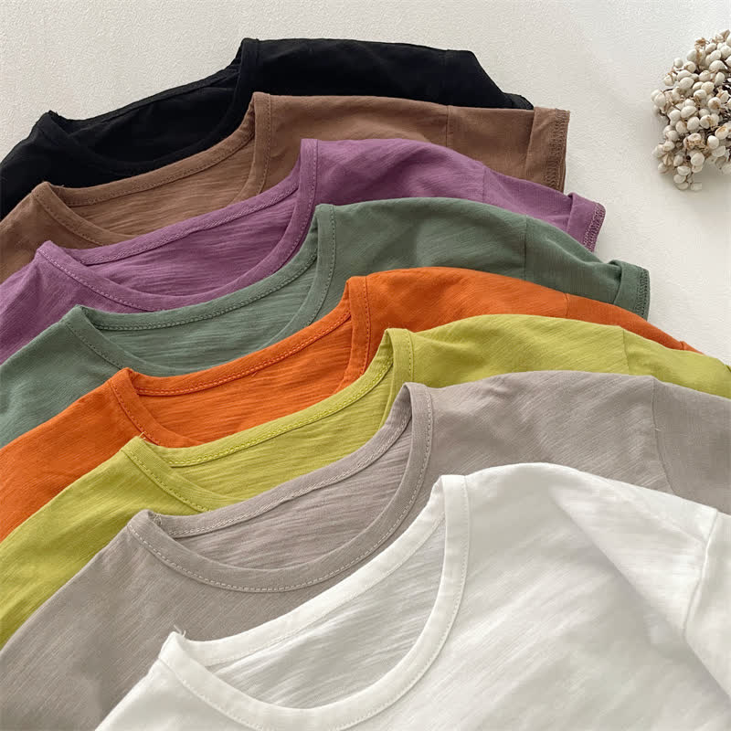 Toddler Solid Color Boxy Crew Neck T-Shirt - image 5