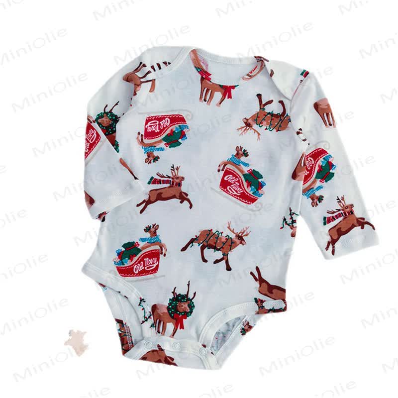 Baby Cotton Cartoon Print Short Sleeve Bodysuit - image 15
