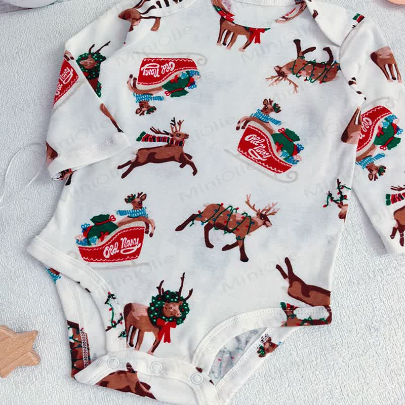 Baby Cotton Cartoon Print Short Sleeve Bodysuit - image 12