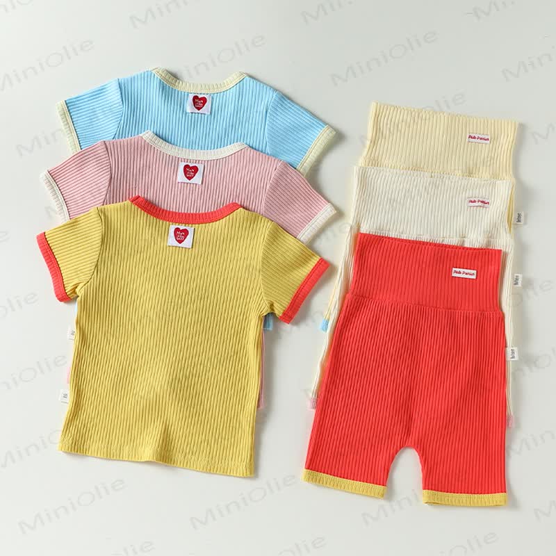 Baby Knitted Short-Sleeve Set - image 4