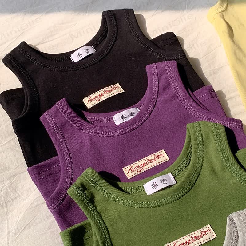 Toddler Girl Solid Color Summer Tank Top - image 11