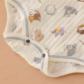 3-Pack Baby Animal Print Cotton Bodysuit - image 7