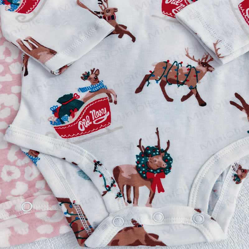 Baby Cotton Cartoon Print Short Sleeve Bodysuit - image 13