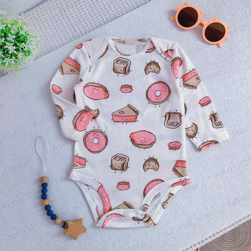 Baby Cotton Cartoon Print Short Sleeve Bodysuit - image 8