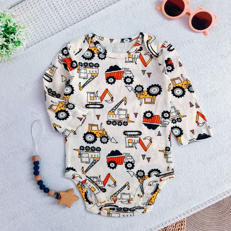 Baby Cotton Cartoon Print Short Sleeve Bodysuit - image 17