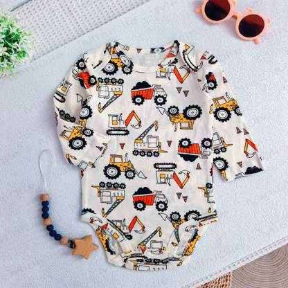 Baby Cotton Cartoon Print Short Sleeve Bodysuit - image 17