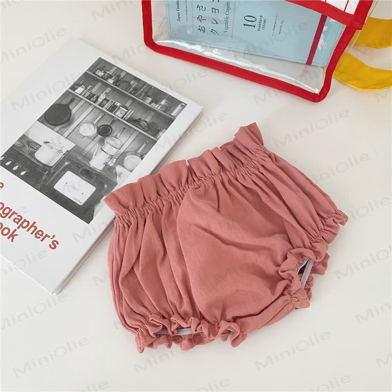 Baby Girls Cotton Bubble Bloomers Shorts - Pink - 18-24M - image 6