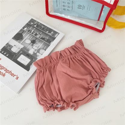 Baby Girls Cotton Bubble Bloomers Shorts - Pink - 18-24M - image 6