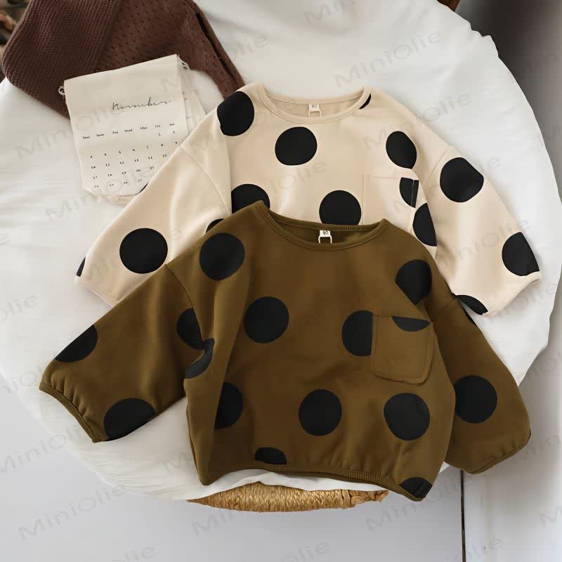Toddler Baby Polka Dot Long Sleeve Tee - image 1