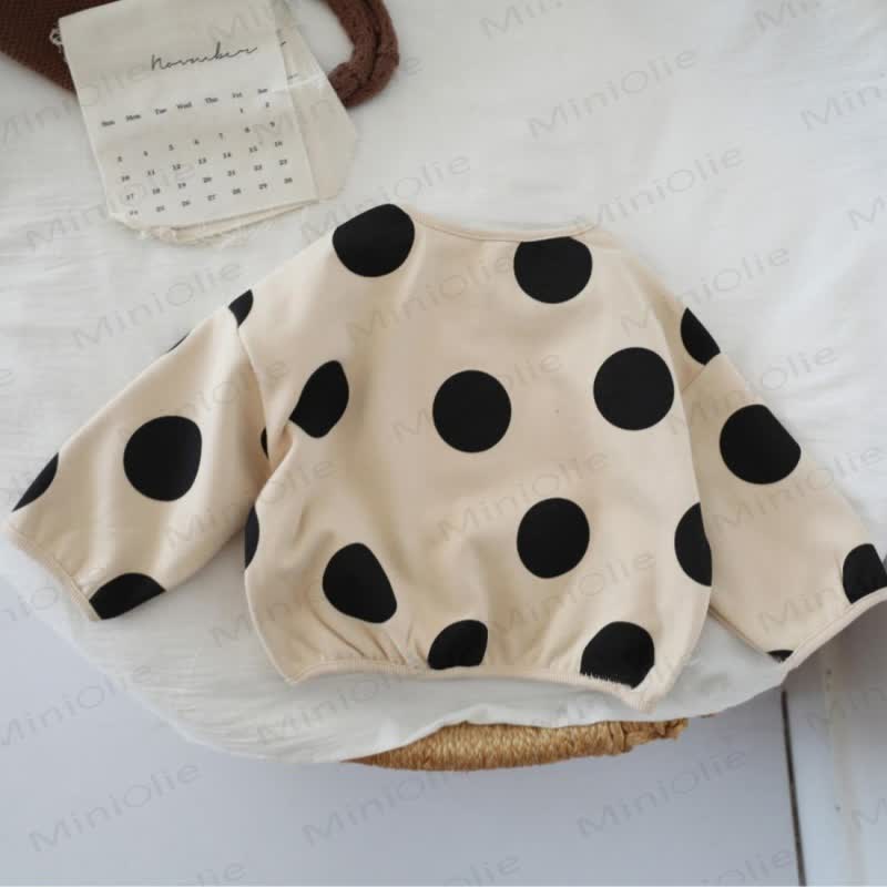 Toddler Baby Polka Dot Long Sleeve Tee - image 4