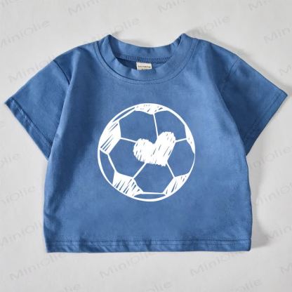 Baby Blue Soccer Print T-shirt - Blue - 18-24M - image 1