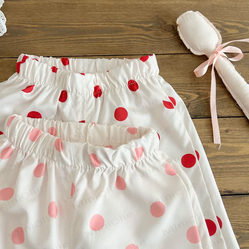 Toddler Girl Mushroom Dot Sleeveless Set - image 7