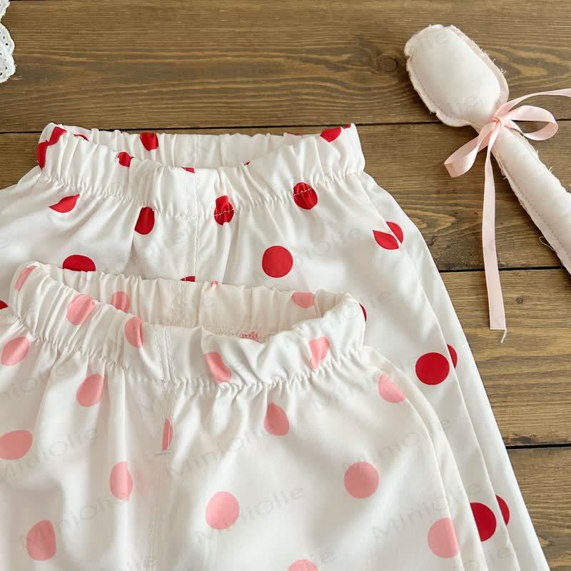 Toddler Girl Mushroom Dot Sleeveless Set - image 7