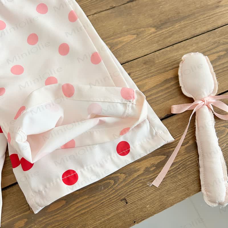 Toddler Girl Mushroom Dot Sleeveless Set - image 8