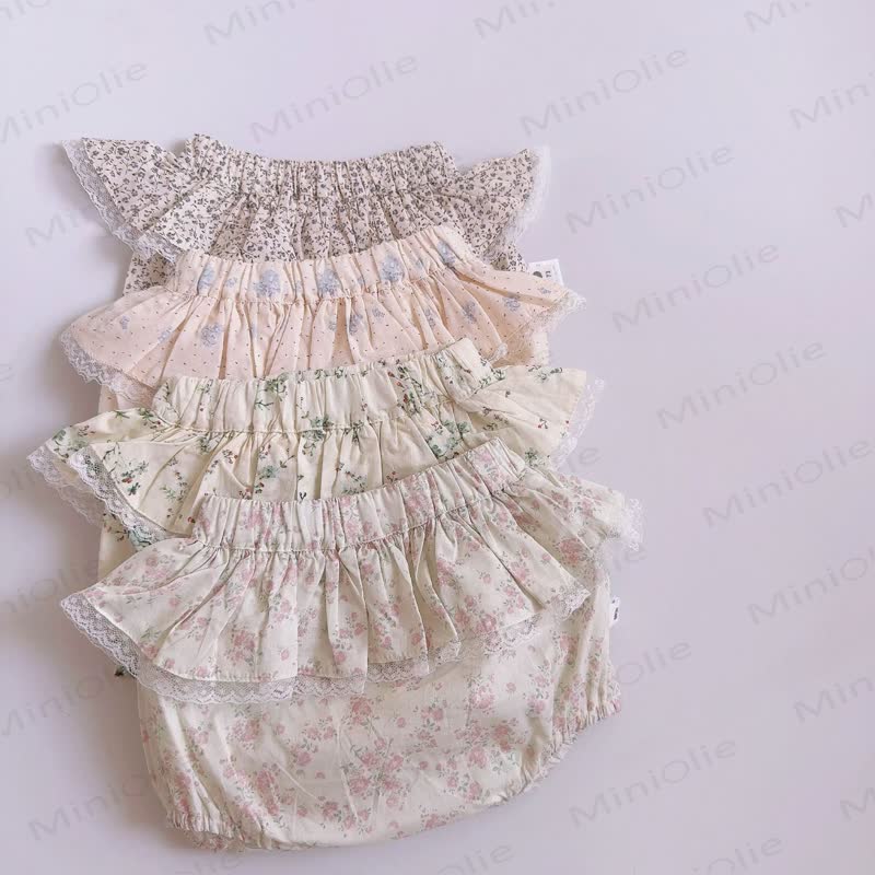Baby Knit Floral Bowknot Sleeveless Set - image 7