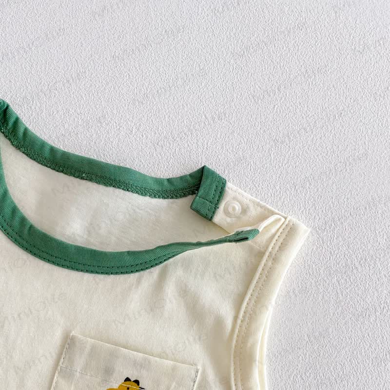 Toddler Cotton Dinosaur Print Tank Top or Suspender Shorts  - image 5