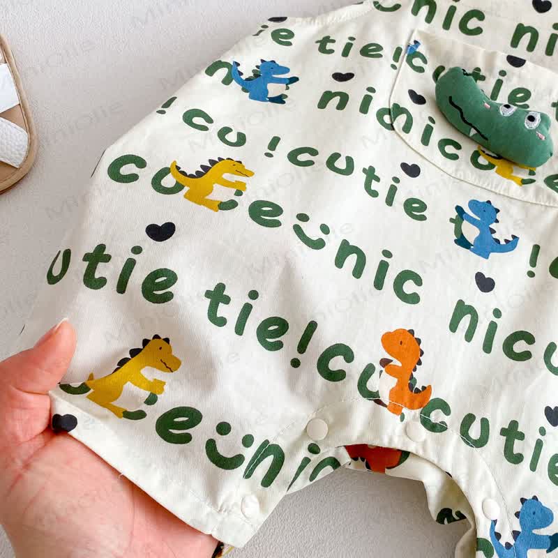 Toddler Cotton Dinosaur Print Tank Top or Suspender Shorts  - image 8