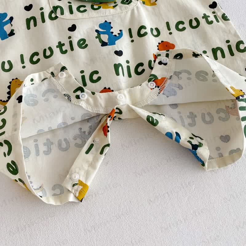 Toddler Cotton Dinosaur Print Tank Top or Suspender Shorts  - image 10
