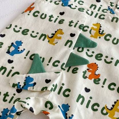 Toddler Cotton Dinosaur Print Tank Top or Suspender Shorts  - image 11