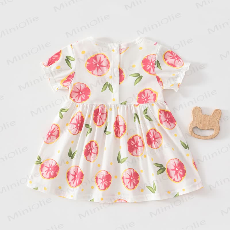 Baby Toddler Girl Fruit/Animal Print Short-sleeve Summer Dress - image 15