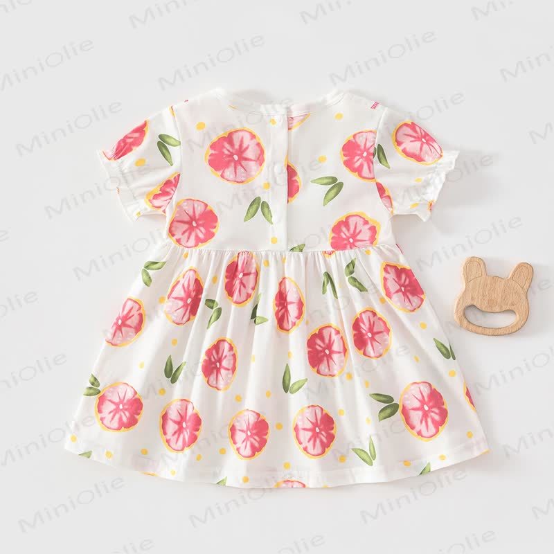 Baby Toddler Girl Fruit/Animal Print Short-sleeve Summer Dress - image 15