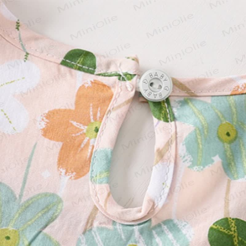 Toddler Girl Floral Print Summer Sleeveless Dress - image 22