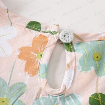Toddler Girl Floral Print Summer Sleeveless Dress - image 22
