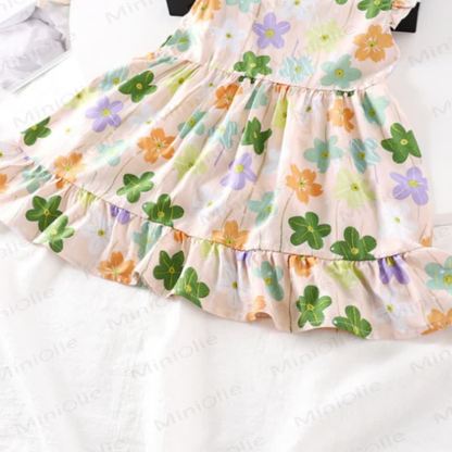 Toddler Girl Floral Print Summer Sleeveless Dress - image 24