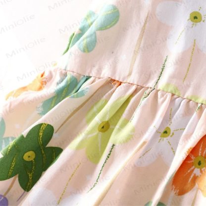 Toddler Girl Floral Print Summer Sleeveless Dress - image 23