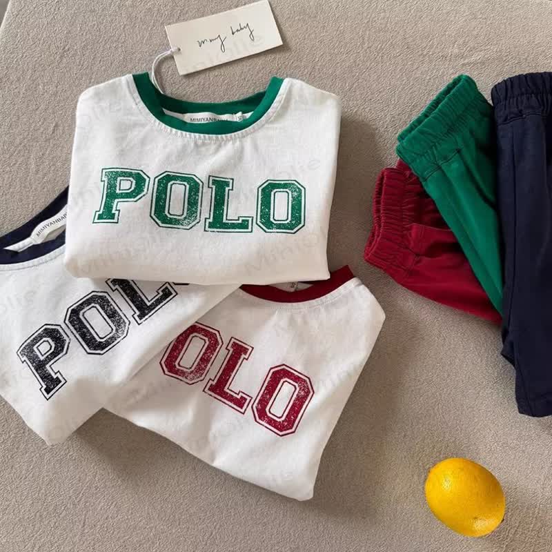 Toddler Cotton Trim Slogan Tee and Shorts 2-piece Set - image 5