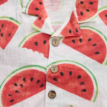 Toddler Baby White Watermelon Shirt and Shorts 2-piece Set - image 5