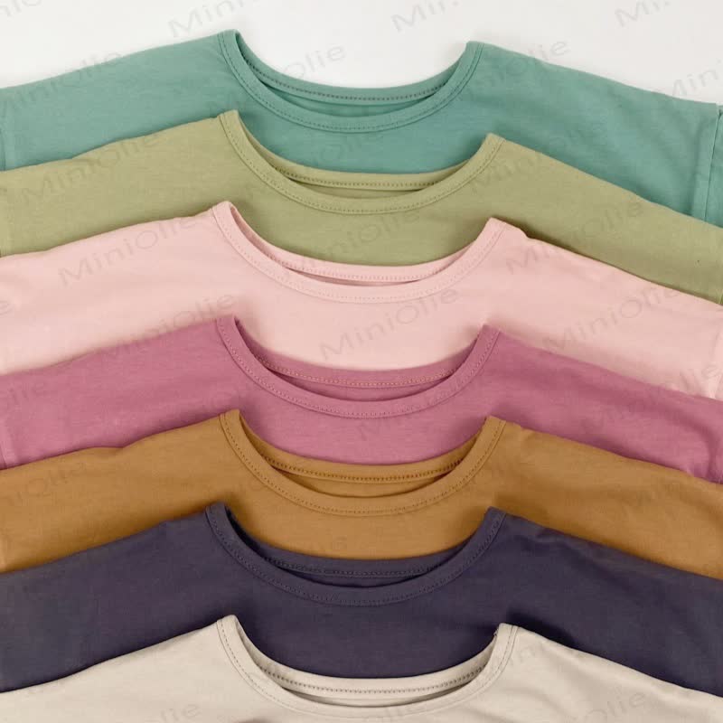 Toddler Girl Solid Color Casual T-Shirt - image 12
