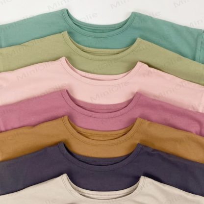 Toddler Girl Solid Color Casual T-Shirt - image 12