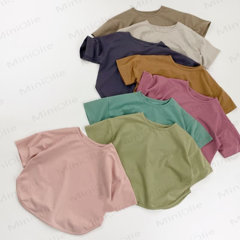 Toddler Girl Solid Color Casual T-Shirt - image 10