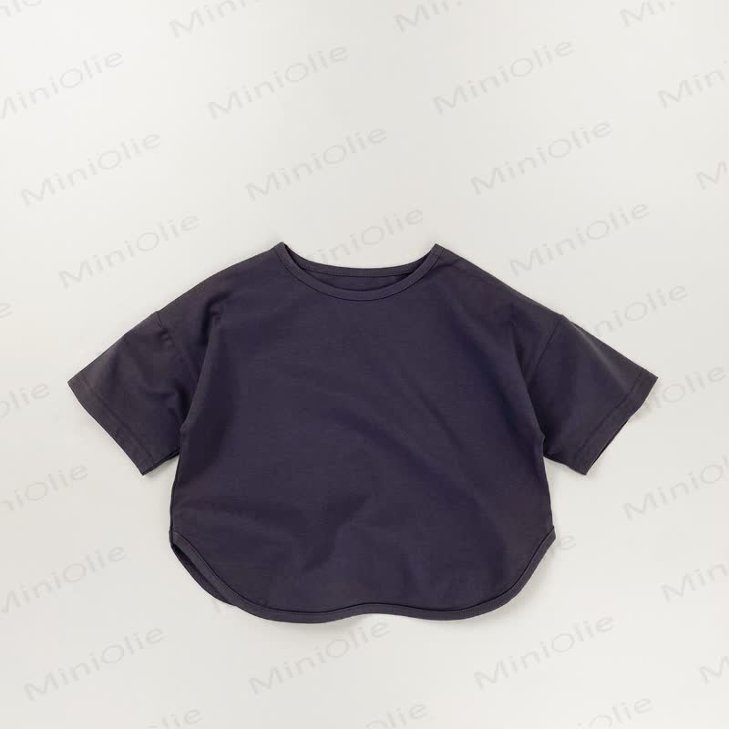 Toddler Girl Solid Color Casual T-Shirt - Navy - 6-7.5T - image 9