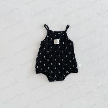 Baby Girl Sleeveless Strappy Cotton Bodysuit - image 13
