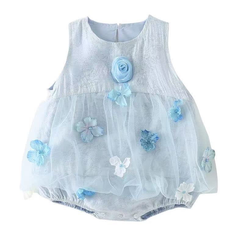 Baby Floral Tulle Party Bodysuit - image 10