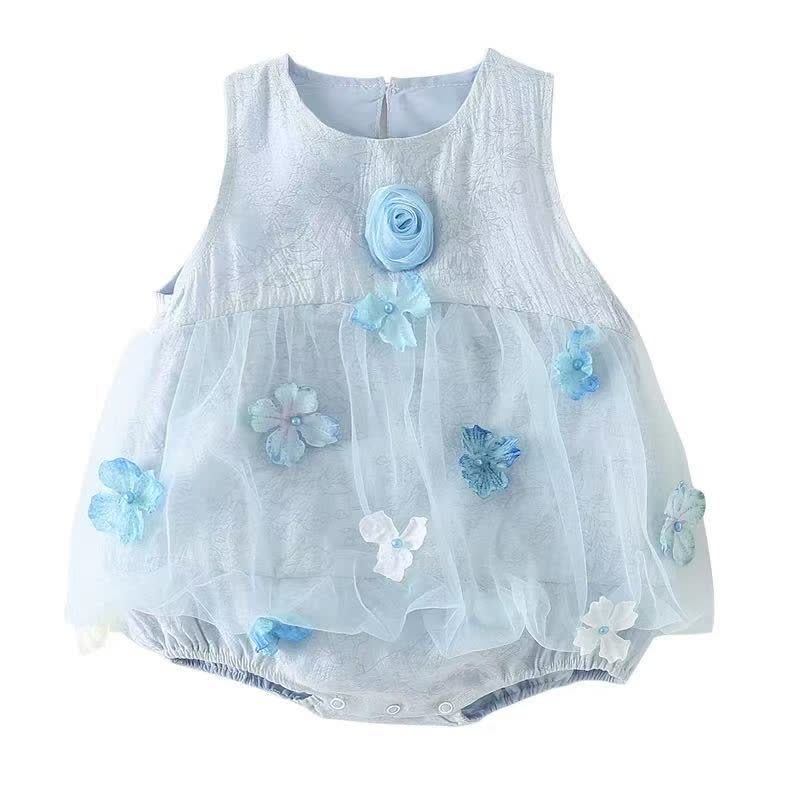 Baby Floral Tulle Party Bodysuit - image 10