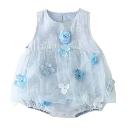 Baby Floral Tulle Party Bodysuit - image 10