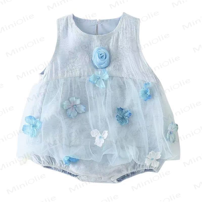 Baby Floral Tulle Party Bodysuit - image 10