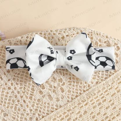 Baby Soccer Skirted Bodysuit Headband Socks - image 7