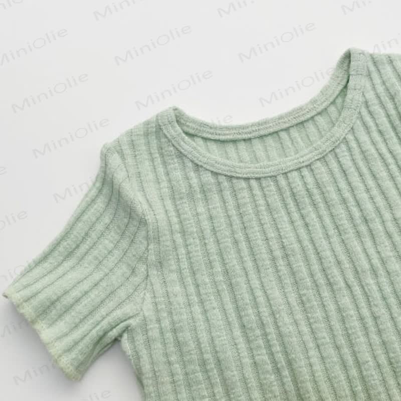 Baby Toddler Ribbed Cotton Lounge Top and Pants 2-piece Set - image 7